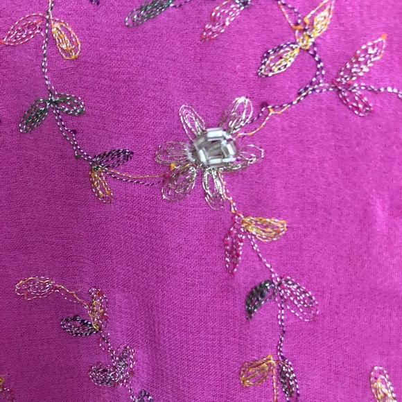 Saree dyed in shades of dusk Vintage preloved [Firm] - Picture 11 of 14